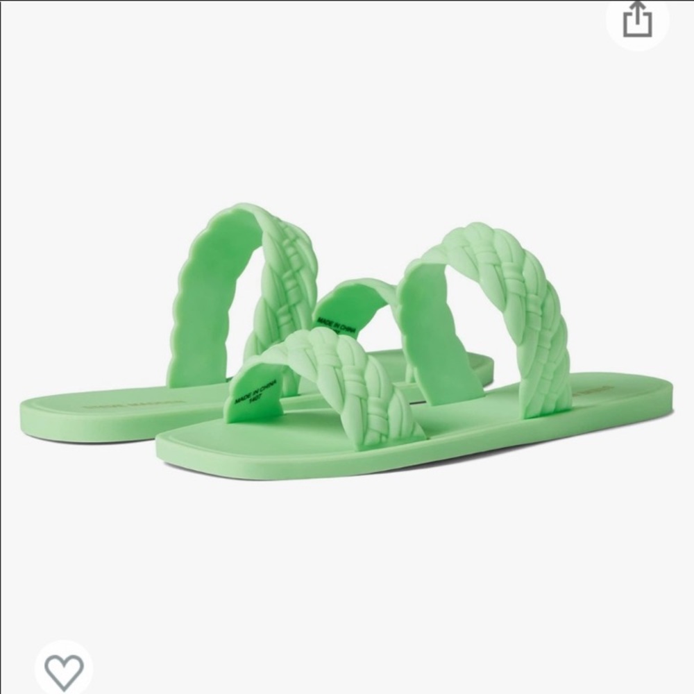 NWT Steve Madden Bohemia sandals slides womens sz 9 Lime Green New Shoes Jelly